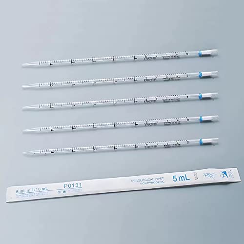 Serological Pipette - 5ml/Blue, Individually Wrapped(Case of 100) - size: 5ml - 100pcs