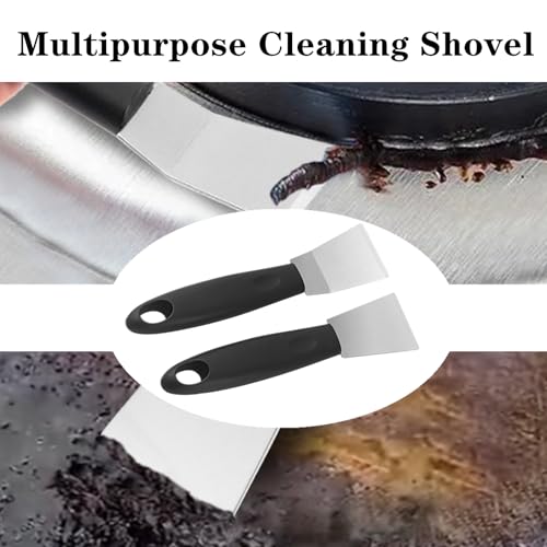 4 Pcs 3D Printer Scraper Tool Professional Stainless Steel 3D Printer Spatula with Straight & Curved Head and Ergonomic Handle for Effortless Model Stripping