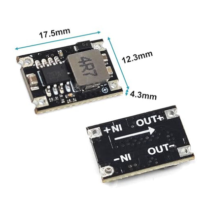 5V Buck Converter Module 5 Packs DC 5-30V to 5V Step-Down Regulator Board 1.8A Output for Arduino, ESP32, 12V/24V Systems, DIY Electronics - style: 5PCS-5V-Black