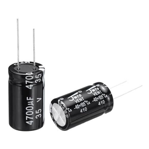 uxcell 4700uF 35V 18x30mm Electrolytic Capacitor, Radial Leads Aluminum Capacitors for TV, LCD Monitor, VCD, 20Pcs - style: 4700uF 35V