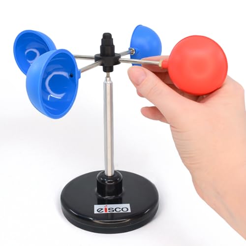Eisco - Small Anemometer for Measuring Wind Speed Durable Weather-Resistant Design for Outdoor and Educational Use