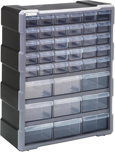 Quantum Storage Systems PDC-39BK 39 Drawers Cabinet Part Organizer 19" H x 15" W x 7" D - style: 39 Drawers