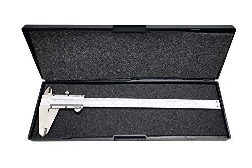 8 Inch / 20 cm Micrometer Vernier Caliper, Stainless Steel Precision Measuring Tool (Inch/Metric), Depth/Inside/Outside/Step Measurement, Accuracy 0.001" / 0.02mm