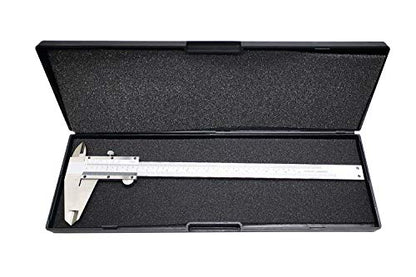 8 Inch / 20 cm Micrometer Vernier Caliper, Stainless Steel Precision Measuring Tool (Inch/Metric), Depth/Inside/Outside/Step Measurement, Accuracy 0.001" / 0.02mm