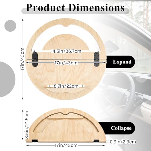 Outus 2 in 1 Car Steering Wheel Tray Steering Wheel Desk for Laptop