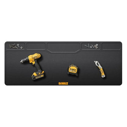 DEWALT Workbench Mat 18x48 in – Heavy Duty 3mm Silicone, Black