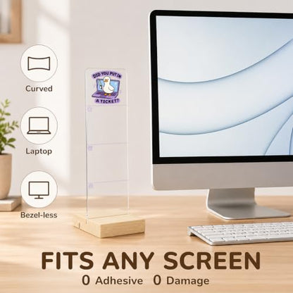 Silly Goose Memo Board Funny Office Acrylic Monitor Memo Board - color: Did You Put in a Ticket？