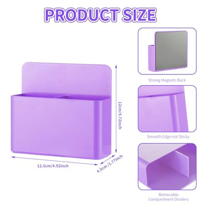 Camelmother 2Pcs Magnetic Dry Erase Marker Holder For Whiteboard Fridge - color: Purple