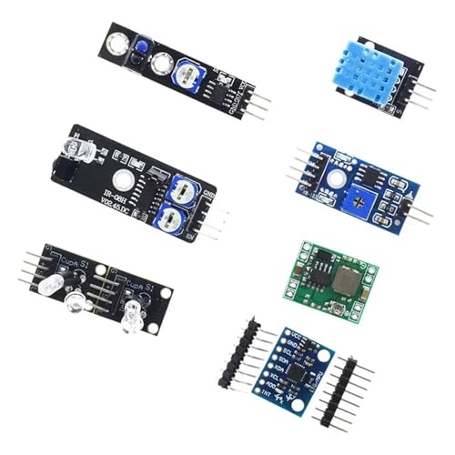 45 in 1 Sensors Modules 16 Kinds Starter Kit, Better Than 37 in 1 DIY UNO R3(37 in 1 kit Box) - color: 37 in 1 Kit Box