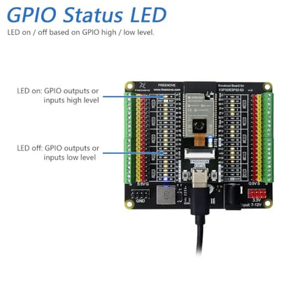 Freenove Breakout Board for ESP32 ESP32-S3 Development Board Protoboard - color: for ESP32 / ESP32-S3