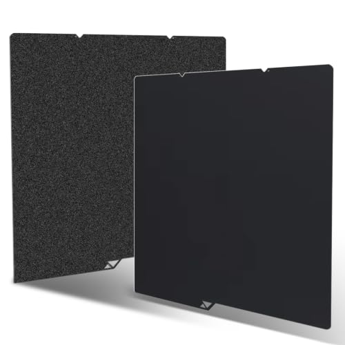 for Kobra S1/Kobra X/Kobra 4 Build Plate 264x276mm Double Sided Smooth PEI &Textured PEI Sheet Printing Platform Flexible Spring Steel Sheet for Anycubic Kobra S1 Combo/Kobra X/4 3D Printer Parts - color: Smooth PEI+Textured PEI