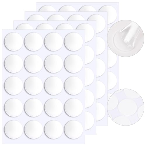 JANYUN 280 Pcs Sticky Dots,Round Putty Clear Sticky Tack Tape for Crafts - size: 35mm Round 280pcs