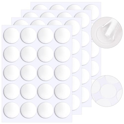 JANYUN 280 Pcs Sticky Dots,Round Putty Clear Sticky Tack Tape for Crafts - size: 35mm Round 280pcs