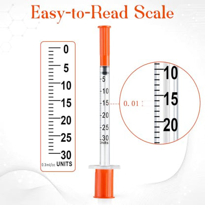 100 Count 0.3ml Measuring Supply, 30𝐆 x 1/2" (13mm)