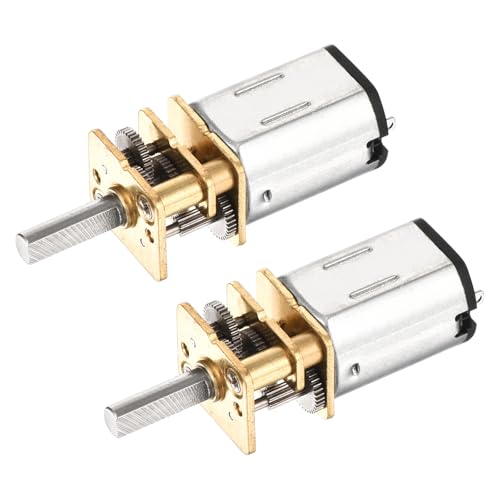 DMiotech 2Pcs 3V 150RPM Rated Torque 2.5 Output Shaft Length 10mm Micro DC Speed Reduction Motor Mini Metal Gearbox Motor for RC Car Robot Model DIY RC Toys Engine - style: 150RPM