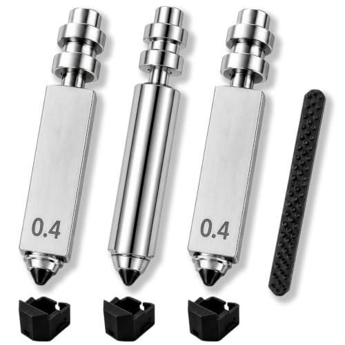 3PCS 0.4mm Hardened Steel Nozzles Fit for Anycubic Kobra X Kobra X Combo - size: 0.4MM