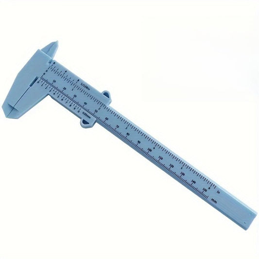 150mm Plastic Vernier Caliper - Dual Scale Metric/Inch Measuring Tool for DIY, Crafts & Jewelry Making, Multiple Colors Available (Blue) - color: blue