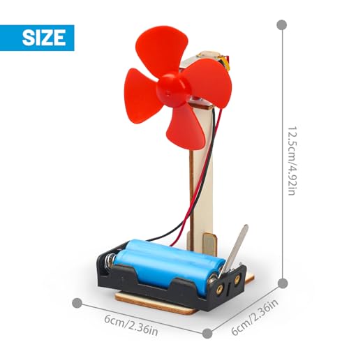 6 STEM Science Kits for Kids Age 8-12, Classroom Electric Fan Circuit Kit