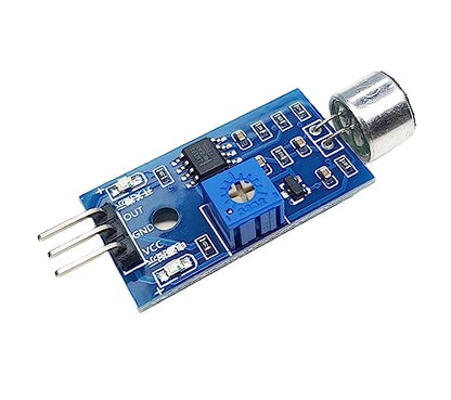 Sound Sensor Sound Detector Module for Arduino ESP32 ESP8266 Raspberry Pi Microcontroller Projects 3.3V 5V Compatible Adjustable Sensitivity Digital Output 2 Pieces