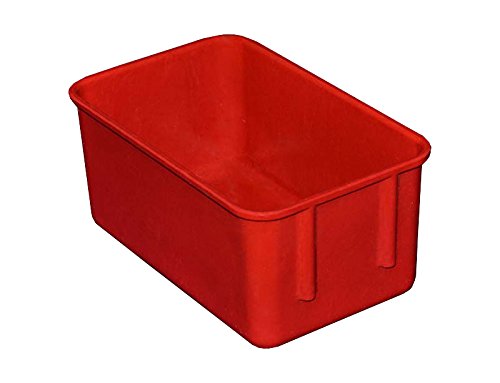 Toteline 9261085280 Nesting Container, Glass Fiber Reinforce, Plastic Composite, 9.75" x 6.13" x 4.5", Red - color: Red
