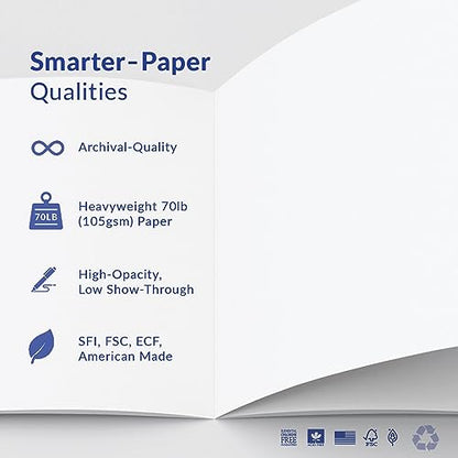 Vela Sciences Advanced E7-D Expanded Hardcover Lab Notebook, 9.25 x 11.75 in (23.5 x 30 cm), 144 Pages, Permanent Bound, 70lb Heavyweight Paper (1-Pack, Dot+) - style: Dot +