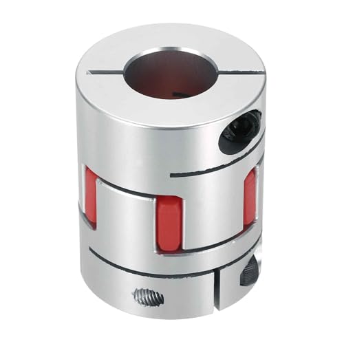 MECCANIXITY Aluminum Shaft Coupling 9mm to 19mm Flexible Spider Coupling L50mm x D40mm Coupler Jaw Spider Shaft Joint Connector for 3D Printers DIY Encoder CNC Router Milling Machine - size: D40mm Fit 9mm to 19mm