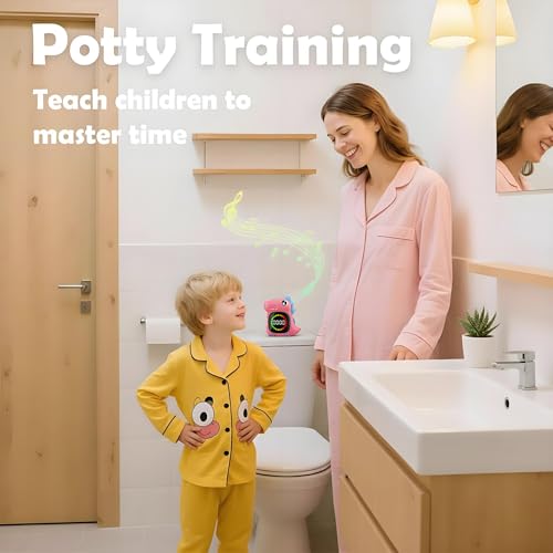 Visual Timer for Kids 99 Minute Digital Potty Training Timer for Homeschool - color: Pink