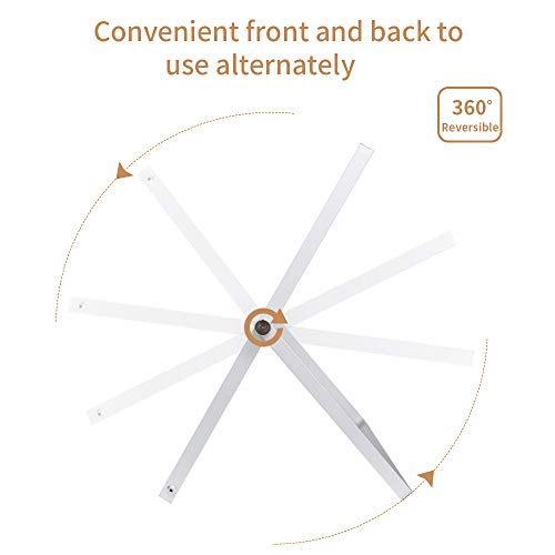 VIZ-PRO Small Desktop Dry Erase White Board with Stand, 10 x 10 Inches - size: 10"W x 10"H