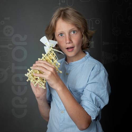 Heebie Jeebies Wind Walker STEM Activity- Mini Jansen Strandbeest DIY Model Kit Sculpture- Develop Problem-Solving, Creative Thinking Skills, Attention to Detail- No Electricity or Batteries- Ages 8+