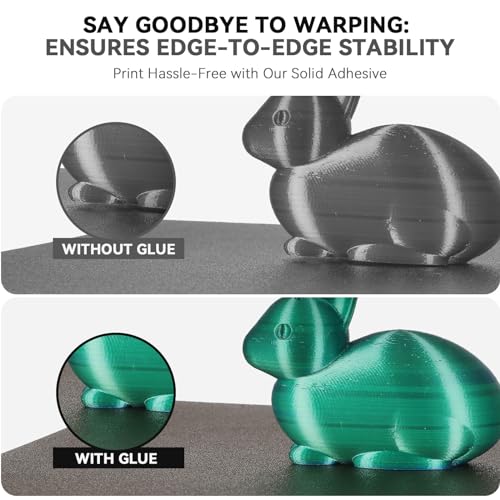 Creality 3D Printer Glue Sticks for Hot Bed Warping Reducing 3D Printer Bed Adhesive PVP Solid 3D Print Glue Stick 3D Gloop for PLA/ABS/PETG/PC/PA/TPU(Pack of 1)