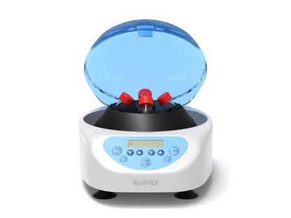 CL4M Mini Centrifuge with 4 x 50ml Rotor. Includes Multiple adapters to fit All Tube Sizes from 1.5ml to 50ml