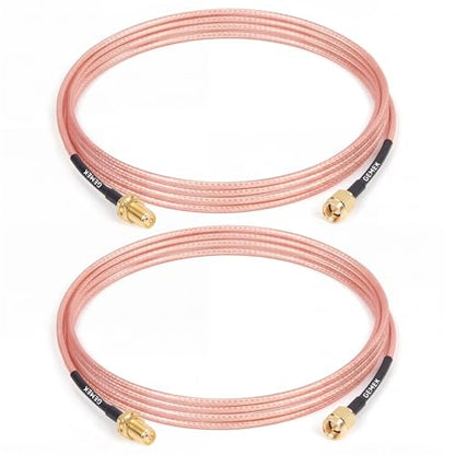 5ft SMA Cable 2PCS, SMA Male to SMA Female Bulkhead RG316 SMA Extension Coaxial for 4G LTE Router Cellular SDR USB Dongle Receiver - size: 5 ft - 2PCS