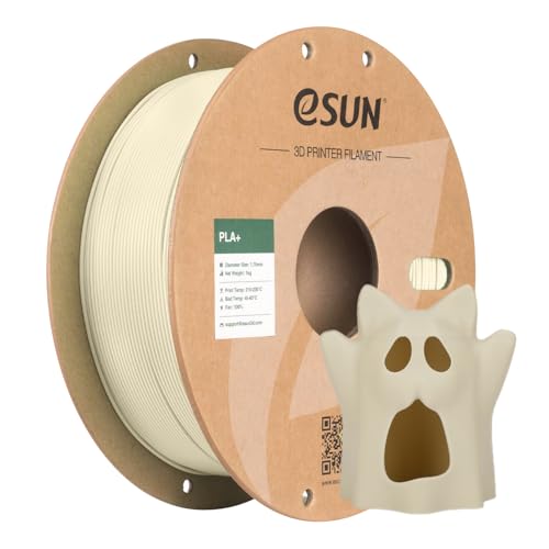 eSUN PLA+ Filament 1.75mm 1KG Bone White, 3D Printer Filament - color: 1kg-bone White
