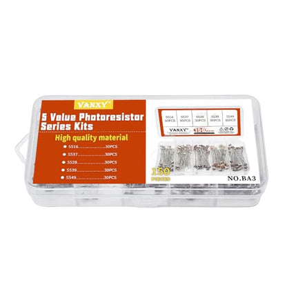 5Values 150pcs Photoresistor Kits 5516 5537 5528 5539 5549 LDR Resistor