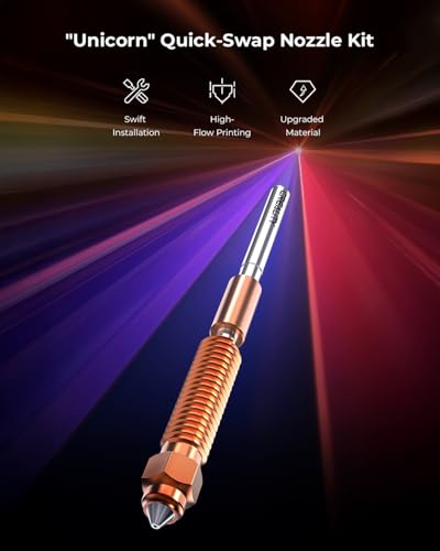 Creality Official K1 SE/K2 SE Nozzle 0.4mm, 4PCS Quick-Swap 3D Printer Nozzle Copper Alloy and Hardened Steel Nozzle with Titanium Alloy Heat Break for K1C, K1, K1 Max, Ender 3 V3 SE, Ender 3 V3 KE - style: 4PCS 0.4mm