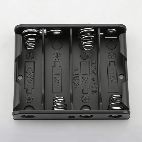 4 x AA Battery Holder with Standard snap Connector, Part # BH341 (2 Pack) - size: 2 PACK