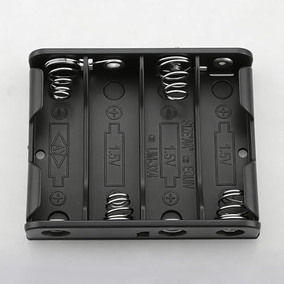 4 x AA Battery Holder with Standard snap Connector, Part # BH341 (2 Pack) - size: 2 PACK