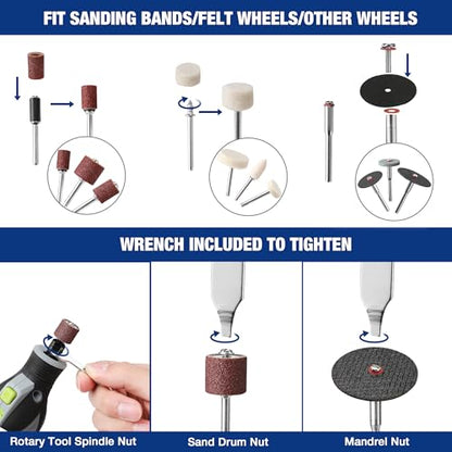 WORKPRO 698-Piece Rotary Tool Accessories Kit, Rotary Tool Bits for Easy Cutting, Grinding, Sanding, Polishing, Cleaning, Drilling, Carving and Engraving - style: 698 Piece Rotary Tool Attachments