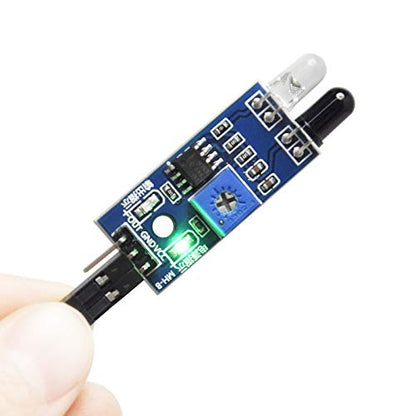 Gikfun Obstacle Avoidance IR Infrared Sensor Module Reflective Photoelectric Light Intensity DIY Kit for Arduino UNO (Pack of 5pcs) EK1254x5