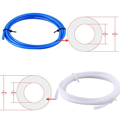 SIQUK 4 Pcs Teflon Tube PTFE Tubing(1 Meter) for 3D Printer 1.75mm Filament