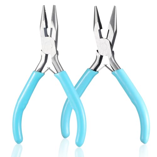 2 PCS Mini Pliers, 4.5 Inch Pliers for Jewelry Making