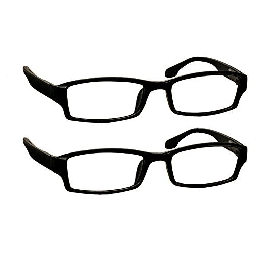 TruVision Readers OTC Reading Glasses for Men and Women, 9501HP - 2 Pack - color: 01hp-2-blackflat