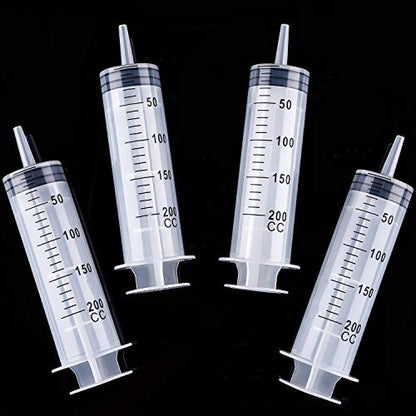 Frienda 4 Packs Syringes Without Needles,200 Ml - size: 200 ml