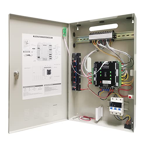 Visionis 2 Door Network Access Control Panel, TCP/IP, Fire Alarm, Cabinet - size: 2 Door Panel