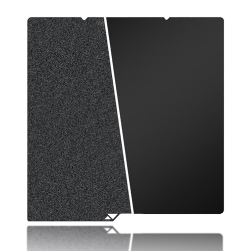 264x276mm Black Build Plate Double Sided Textured PEI+Smooth PEI Flexible Removable Spring Steel Heated Printing Bed Platform for Anycubic Kobra S1/ Kobra X/Kobra 4 3D Printer - size: 264x276mm