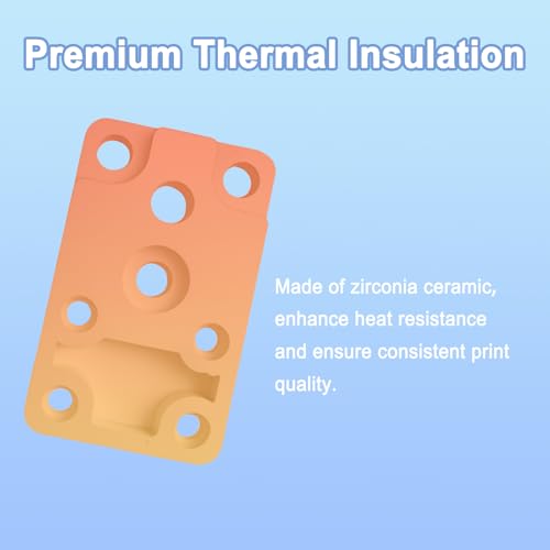 Upgraded Hotend Heating Assembly kit for Bambu Lab A1/A1 Mini, Zirconia Ceramic Insulation Base, High Temperature Resistant, Copper Heating Block for Fast & Stable Heating - size: A1/A1 Mini