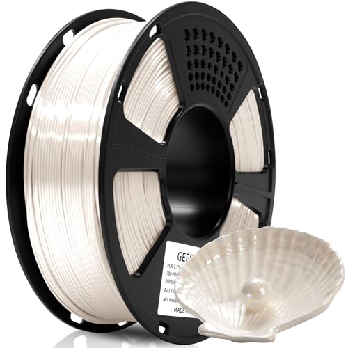 Geeetech Silk PLA Filament 1.75mm, Pearl White Silky PLA 1KG - color: 1kg Silk White