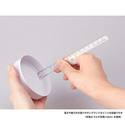 DESIGNPHIL 42263006 Midori Multi Ruler, 6.3 inches (16 cm), Transparent - color: transparent