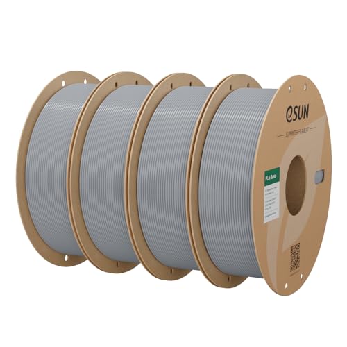 eSUN PLA Basic Filament 1.75mm 3D Printer Filament 4KG Silver - color: S4-silver, size: 4KG
