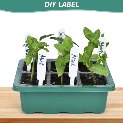Artcome 5-Pack Seed Starter Tray - 6 Cells Each with Push-Up Ejector - Seed Starter Kit for Rapid Growth and Healthy Seedlings at Home - 30 Cells in Total